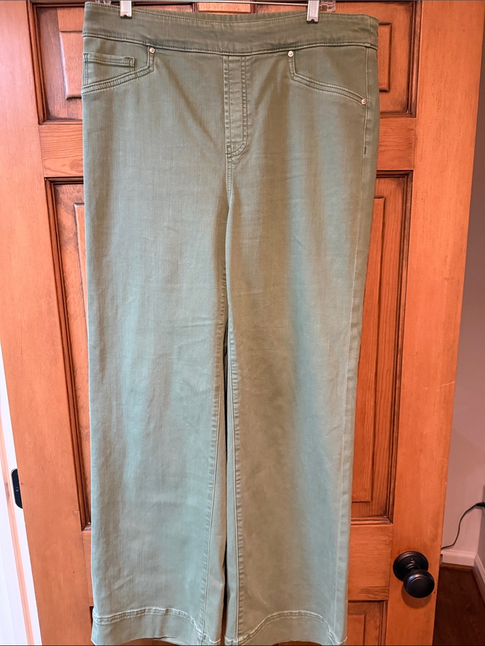 Chico's Sage Green Wide-Leg Jeans